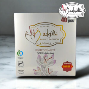Alternative view of زعفران سوپر نگین درجه یک اصل قاینات یک گرم پک 40 عددی کریستال خانواده