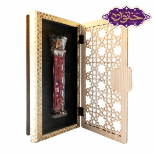 زعفران سوپر نگین درجه یک اصل قاینات پک سنتی یک مثقال مستطیل خانواده-زعفران خانواده