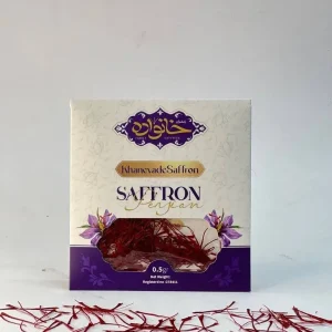 زعفران سوپر نگین درجه یک اصل قاینات نیم گرم پاکت-زعفران خانواده