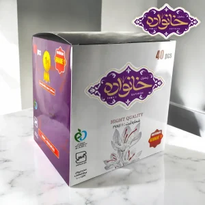 زعفران سوپر نگین درجه یک اصل قاینات یک گرم پک 40-زعفران خانواده