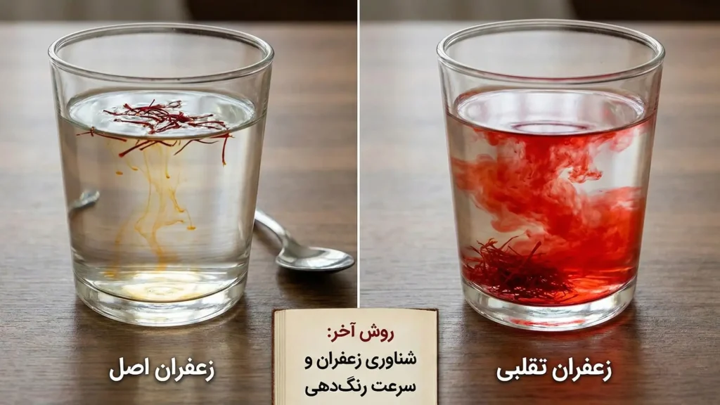 چکونه زعفران تقلبی را از اصل تشخیص دهیم؟